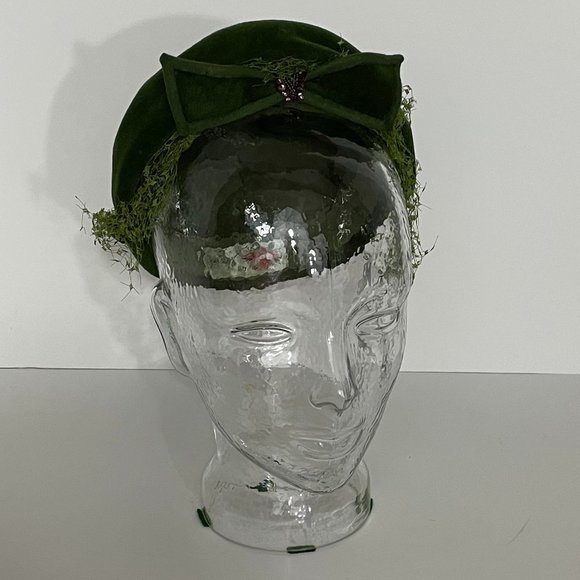 1940s/50s Vintage Riviera Velour Hat main image 3